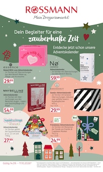 Weihnachten Angebot im Rossmann Prospekt, gültig von 14.09.2026 bis 11.10.2026 Weihnachten Angebot im aktuellen Rossmann Prospekt auf Seite 1