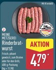 Rinderbratwurst im Angebot bei ALDI Nord in Gera Rinderbratwurst Angebote von MEINE METZGEREI bei ALDI Nord Gera für 4,79 €