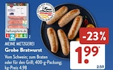 Grobe Bratwurst von Meine Metzgerei im aktuellen ALDI SÜD Prospekt für 1,99 €