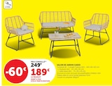 Salon de jardin Cassis - Hyper U à Montigny-en-Gohelle Salon de jardin Cassis en promo chez Hyper U Montigny-en-Gohelle à 189,00 €