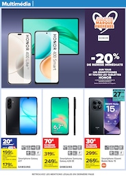 Offre Smartphone Samsung dans le catalogue Carrefour du moment à la page 83