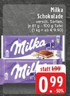 Schokolade im Angebot bei EDEKA in Bünde Schokolade Angebote von Milka bei EDEKA Bünde für 0,99 €
