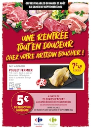 Prospectus Rayon Boucherie Carrefour à Saint-Étienne-Vallée-Française, "Une rentrée tout en douceur chez votre artisan boucher !", 5 pages, 27/08/2024 - 07/09/2024