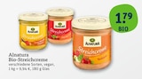 Bio-Streichcreme von Alnatura für 1,79 € bei tegut im Angebot Bio-Streichcreme von Alnatura im aktuellen tegut Prospekt