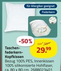 Aktuelles Taschenfederkern-Kopfkissen Angebot bei ROLLER in Erfurt ab 29,99 €
