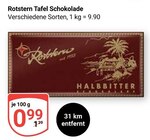 Aktuelles Tafel Schokolade Halbbitter Angebot bei GLOBUS in Halle (Saale) ab 0,99 €