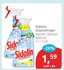 Glasreiniger Streifenfrei Zitrus von Sidolin im aktuellen budni Prospekt