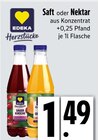 Saft oder Nektar von EDEKA Herzstücke im aktuellen E xpress Prospekt für 1,49 €