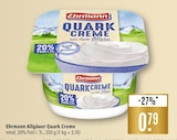 Allgäuer Quark Creme Angebote von Ehrmann bei Marktkauf Stuttgart für 0,79 €