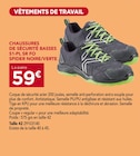 Chaussures de sécurité basses S1-PL SR FO Spider noire/verte - Gedimat à Chatou Chaussures de sécurité basses S1-PL SR FO Spider noire/verte en promo chez Gedimat Chatou à 59,00 €