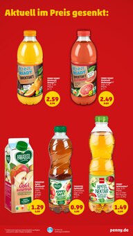 Saft im aktuellen Penny Prospekt (Ingolstadt) Saft im Penny Prospekt "Wer günstig will, muss Penny." mit 44 Seiten (Ingolstadt)