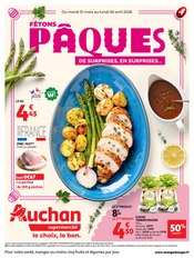 Prospectus Supermarchés Auchan Supermarché en cours à Le Versoud et alentours, "FÊTONS PÂQUES", 20 pages, 31/03/2026 - 06/04/2026 Catalogue Supermarchés Auchan Supermarché en cours à Le Versoud et alentours, "FÊTONS PÂQUES", 20 pages, 31/03/2026 - 06/04/2026