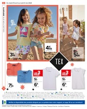 T-Shirt Angebote im Prospekt "TEX les petits prix ne se cachent pas" von Carrefour auf Seite 4