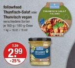 Thunfisch-Salat oder Thunvisch vegan von followfood im aktuellen V-Markt Prospekt für 2,99 €