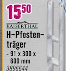 H-Pfostenträger von KAISERTHAL im aktuellen Hornbach Prospekt für 15,50 €