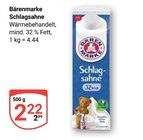 Schlagsahne im Angebot bei GLOBUS in Frankenthal Schlagsahne Angebote von Bärenmarke bei GLOBUS Frankenthal für 2,22 €