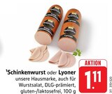 EDEKA - Schinkenwurst Angebot im Prospekt Schinkenwurst bei EDEKA im Prospekt "" für 1,11 €