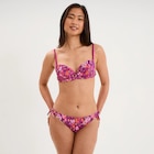 Haut de maillot de bain push up violet femme en promo chez La Halle Limoges à 11,19 €