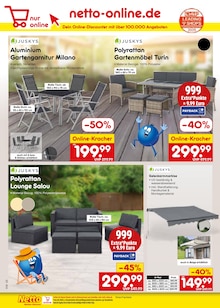 Gartenmöbel im Netto Marken-Discount Prospekt "Aktuelle Angebote" mit 63 Seiten (Berlin)