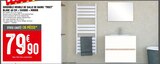 Batkor Bobigny - Promo ENSEMBLE MEUBLE DE SALLE DE BAINS “TREET” BLANC 60 CM + VASQUE + MIROIR Promo ENSEMBLE MEUBLE DE SALLE DE BAINS “TREET” BLANC 60 CM + VASQUE + MIROIR à 79,90 € dans le catalogue Batkor à Bobigny