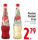 Himbeer- oder Holunderblüten-Sirup von Mautner Markhof im aktuellen EDEKA Prospekt für 2,79 €