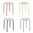 Tabouret empilable MDF - CARREFOUR HOME - Carrefour Market à Bordeaux Tabouret empilable MDF - CARREFOUR HOME en promo chez Carrefour Market Bordeaux à 9,99 €