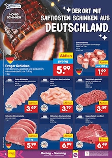 Fleisch im Netto Marken-Discount Prospekt "Aktuelle Angebote" mit 59 Seiten (Rostock)