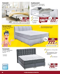 Boxspringbett im POCO Prospekt "Jetzt in Göttingen! Neueröffnung. Wir feiern!" auf Seite 32