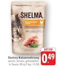 Katzennahrung im Angebot bei EDEKA in Filderstadt Katzennahrung Angebote von Shelma bei EDEKA Filderstadt für 0,49 €