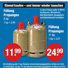 V-Markt - Füllung Propangas Angebot im Prospekt Füllung Propangas bei V-Markt im Prospekt für 11,99 €