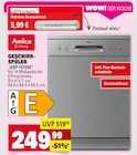 Geschirrspüler GSP 14755E Angebote von Amica bei Marktkauf Stuttgart für 5,99 €