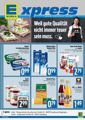 Aktueller E xpress Discounter Prospekt in Mering und Umgebung, "Wir lieben Lebensmittel." mit 4 Seiten, 20.04.2026 - 25.04.2026
