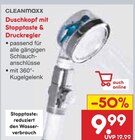 Duschkopf mit Stopptaste & Druckregler im Angebot bei Netto Marken-Discount in Bad Homburg Duschkopf mit Stopptaste & Druckregler Angebote von CLEANmaxx bei Netto Marken-Discount Bad Homburg für 9,99 €