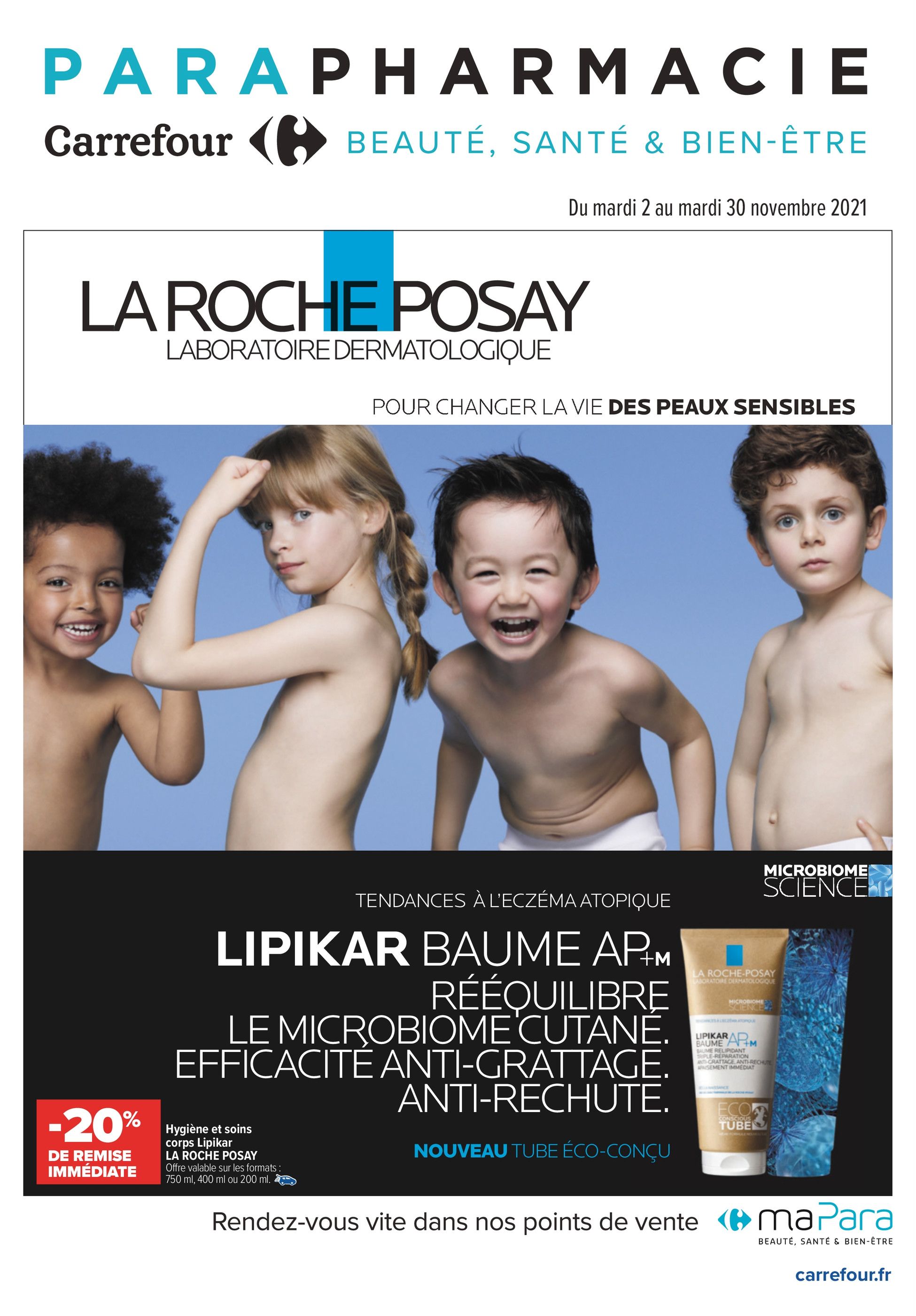 Catalogue Carrefour à Seclin, avec 16 pages Prospectus Carrefour à Seclin, "Parapharmacie : beauté, santé & bien-être", 16 pages, 02/11/2021 - 30/11/2021
