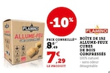 Boîte de 192 allume-feux cubes de bois compressés - Flamino à 7,29 € dans le catalogue Super U