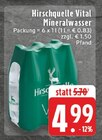 EDEKA - Vital Mineralwasser Angebot im Prospekt Vital Mineralwasser bei EDEKA im Prospekt "" für 4,99 €