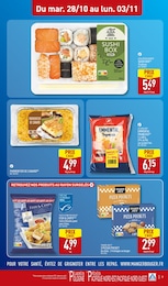 Prix et réduction Sushi dans le prospectus Aldi en cours Offre Sushi dans le catalogue Aldi du moment à la page 7