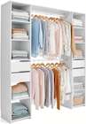 Kit dressing 2 colonnes l. 180 x H. 200 cm décor blanc - Castorama à Charenton-le-Pont Kit dressing 2 colonnes l. 180 x H. 200 cm décor blanc en promo chez Castorama Charenton-le-Pont à 99,00 €