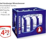 GLOBUS Braunschweig - Mineralwasser Angebot im Prospekt Mineralwasser bei GLOBUS im Braunschweig Prospekt für 4,29 €