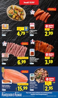 Promo Saucisse dans le catalogue Lidl du moment à la page 7