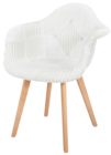 Fauteuil scandinave Patchwork en promo chez Bazarland Montpellier à 54,99 €
