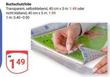Buchschutzfolie im Angebot bei GLOBUS in Koblenz Buchschutzfolie Angebote bei GLOBUS Koblenz für 1,49 €