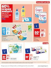 Promos Pampers dans le catalogue "Auchan" de Auchan Hypermarché à la page 33