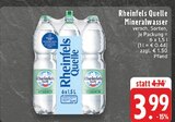 Mineralwasser im Angebot bei EDEKA in Mülheim Mineralwasser Angebote von Rheinfels Quelle bei EDEKA Mülheim für 3,99 €