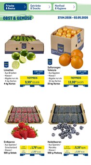 Erdbeeren im METRO Prospekt "Wochenangebote" mit 52 Seiten (Remscheid)