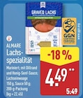 Lachs-Spezialität im Angebot bei ALDI Nord in Neumünster Lachs-Spezialität Angebote von Almare bei ALDI Nord Neumünster für 4,49 €