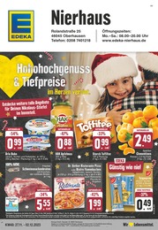 EDEKA Prospekt für Oberhausen: "Aktuelle Angebote", 24 Seiten, 27.11.2023 - 02.12.2023