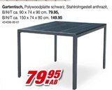 Gartentisch Angebote bei Möbel AS Sindelfingen für 79,95 €