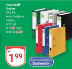 Kunststoff-Ordner DIN A4, schmal bei GLOBUS im Losheim Prospekt für 1,99 €