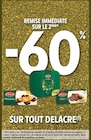 Promo -60% remise immédiate sur le 2ème sur tout Delacre à  dans le catalogue Intermarché Super à Vannes